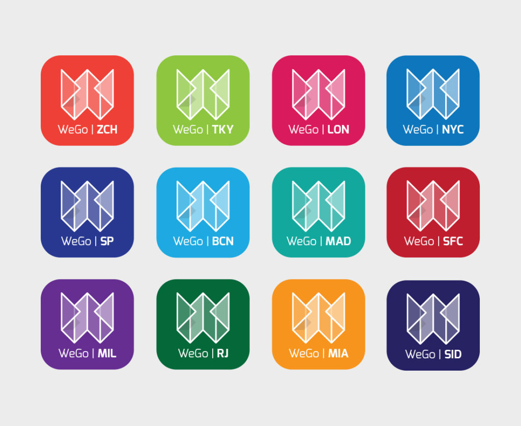 WeGo City app logo design development