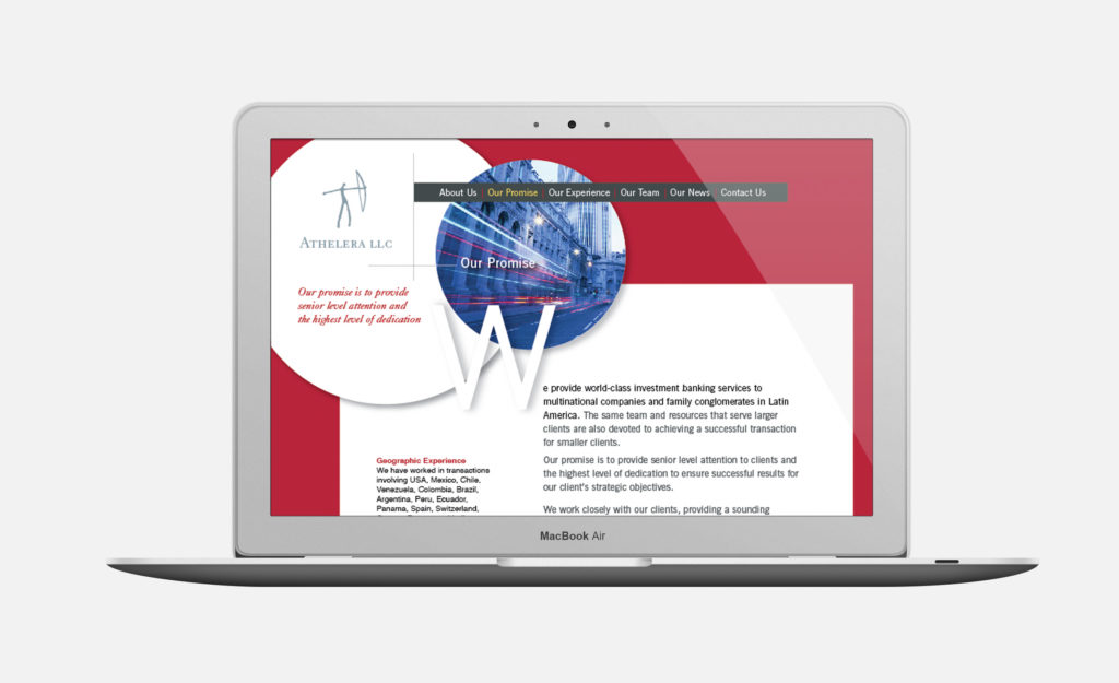 Athelera website design 2