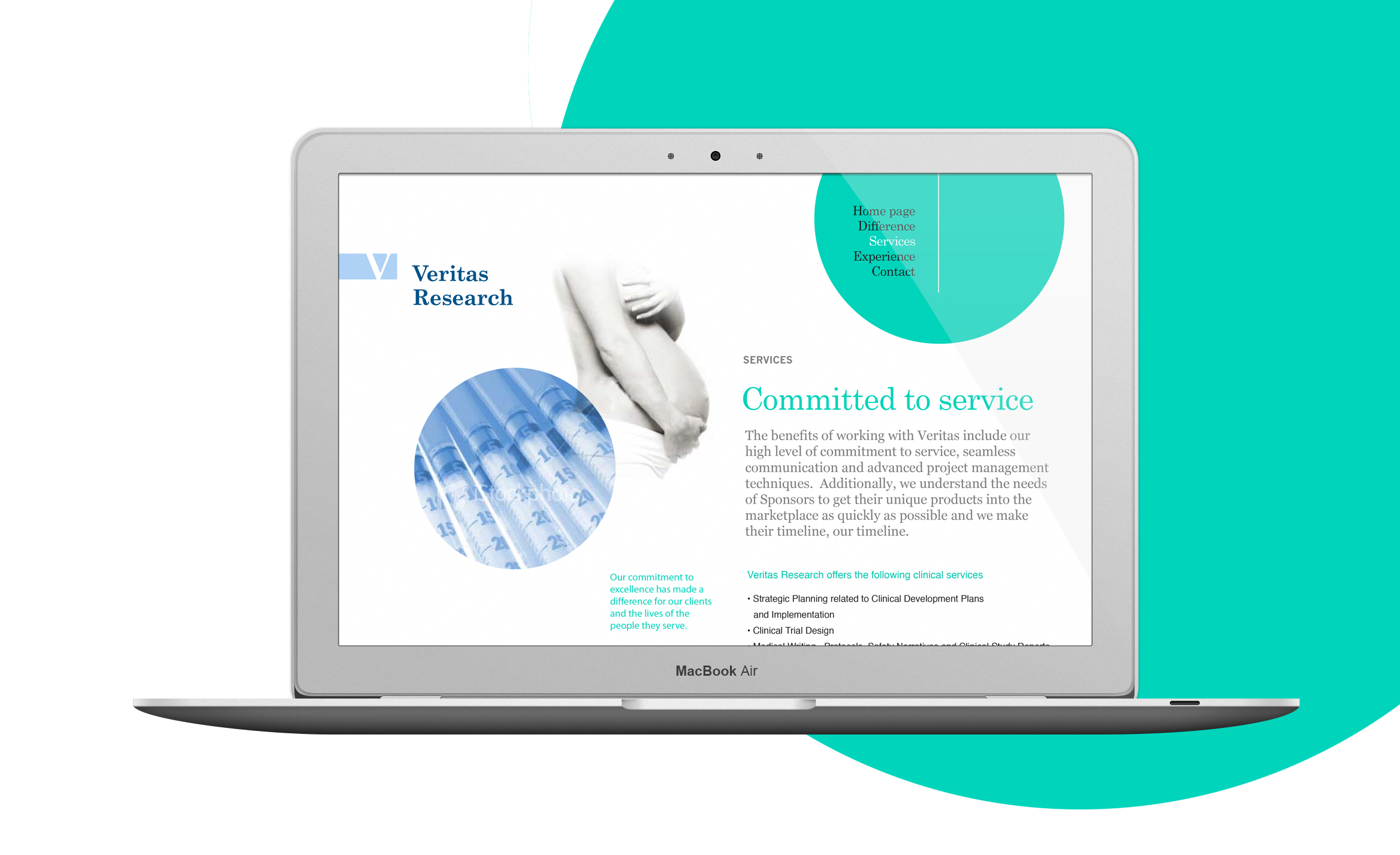 Veritas Research website design 2