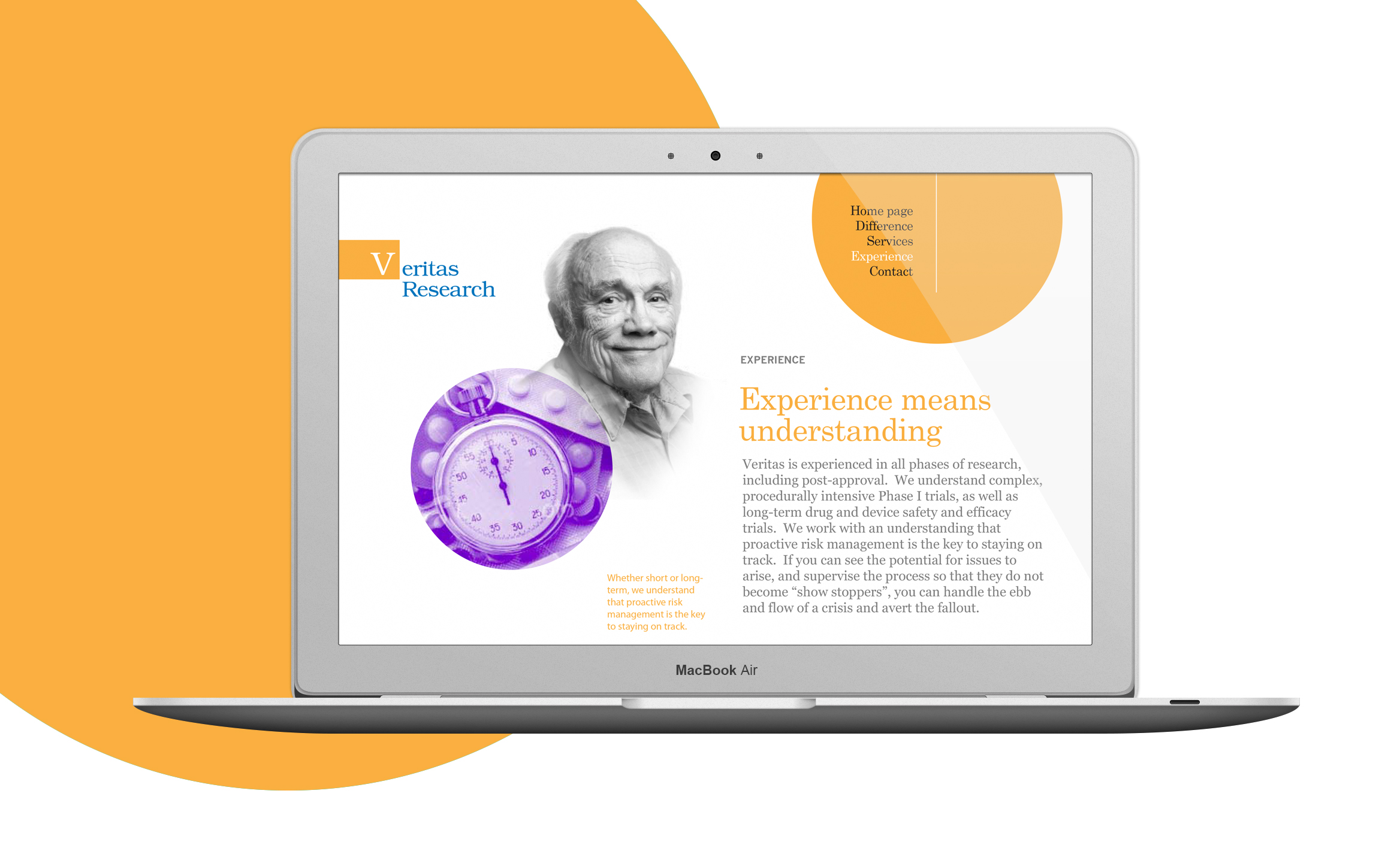 Veritas Research website design 3
