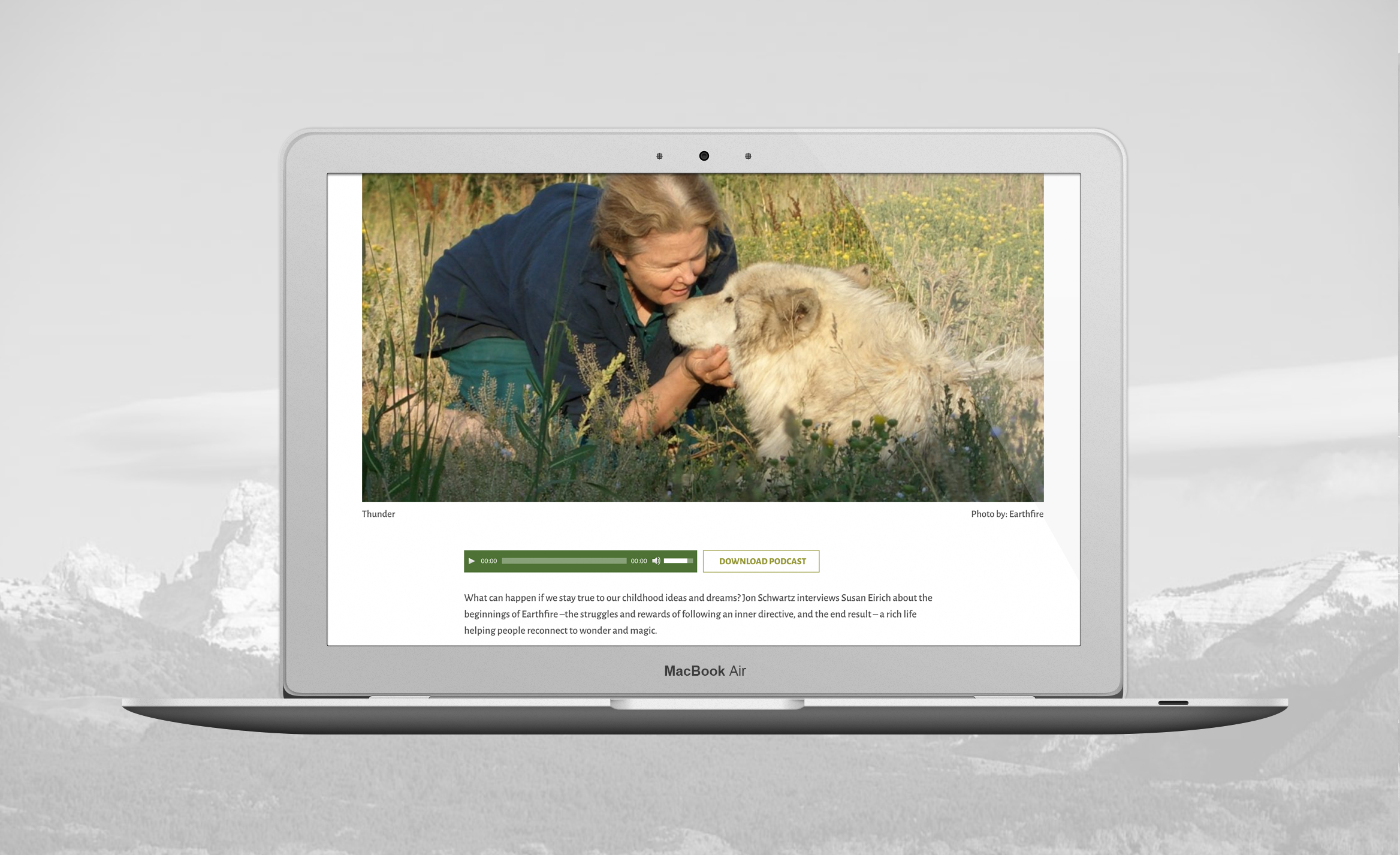 Earthfire Institute responsive website design