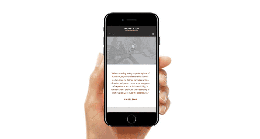 Miguel Saco responsive website