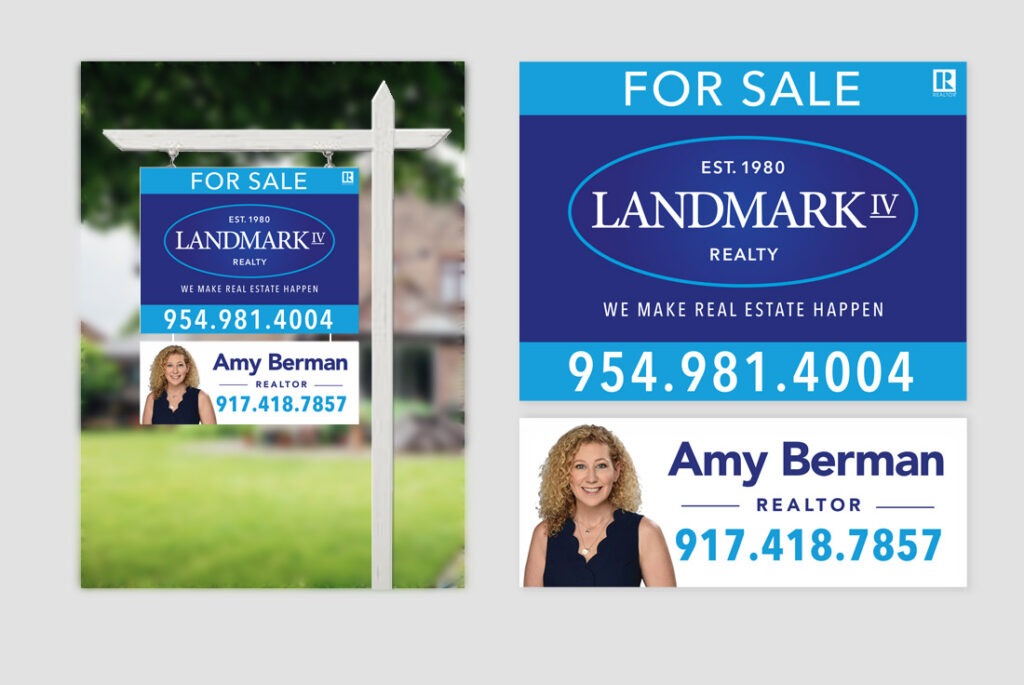 Landmark IV Realty agent sign