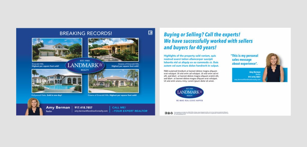 Just Sold! marketing mailer card